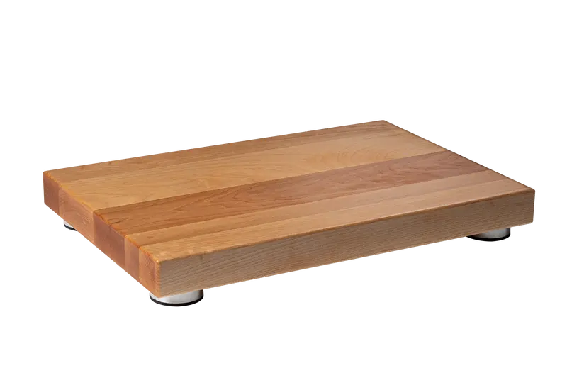 17-Inch Flat-Grain Cutting Board With Solid Aluminum Stabilizers 1