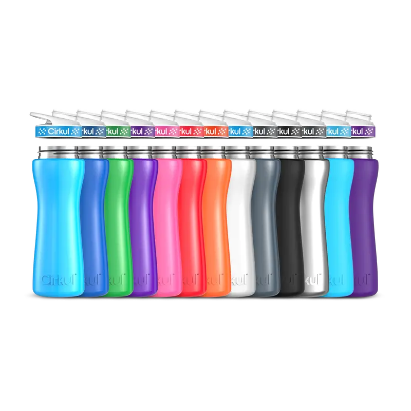 22Oz Stainless Steel Water Bottle With Comfort Grip Lid 1
