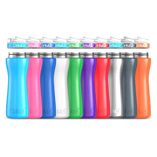 22Oz Vacuum-Insulated Stainless Steel Bottle With Comfort Grip Lid 1