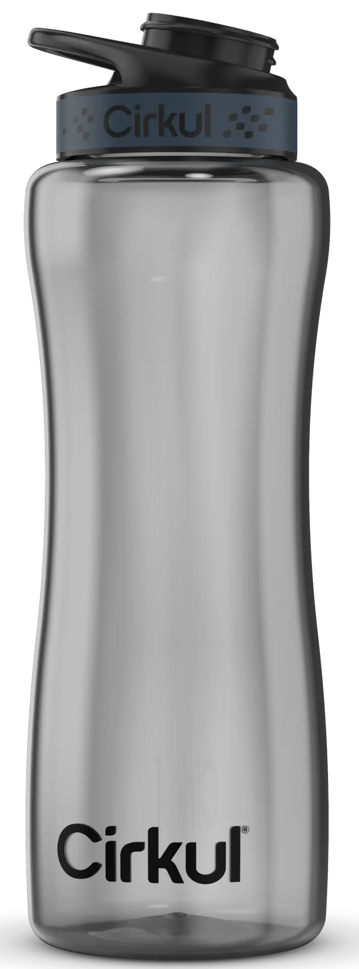 32 Oz Matte Black Tinted Cirkul Plastic Bottle With Comfort-Grip Lid 1