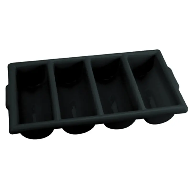 4-Compartment Cutlery Organizer – Stackable & Space-Saving 1