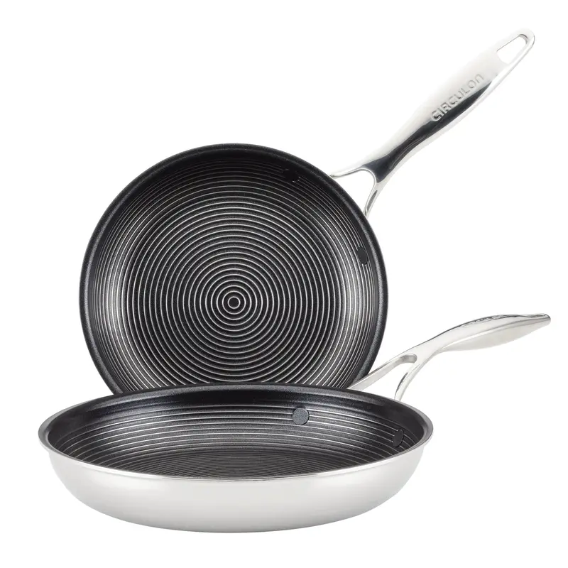 8.5-Inch And 10-Inch Tri-Ply Nonstick Frying Pan Duo 1