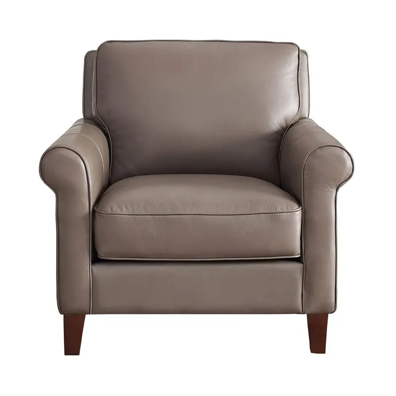 Amax Leather New London Armchair – Bedford Taupe 1