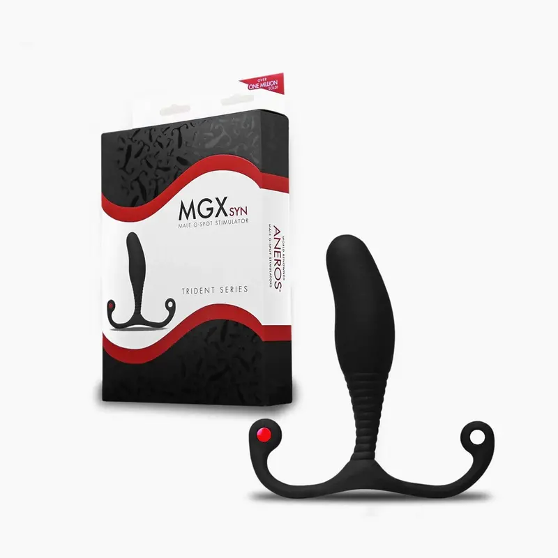 Aneros Mgx Syn Trident Prostate Massager – Ergonomic G-Spot & P-Spot Stimulator (Black) 1