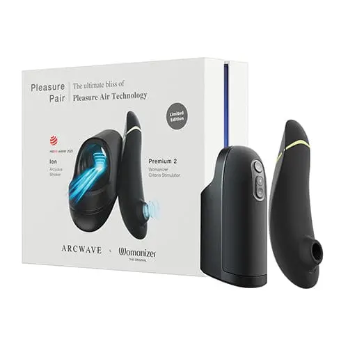 Arcwave Ion & Womanizer Premium 2 Dual-Stimulation Couples Set (Black) 1