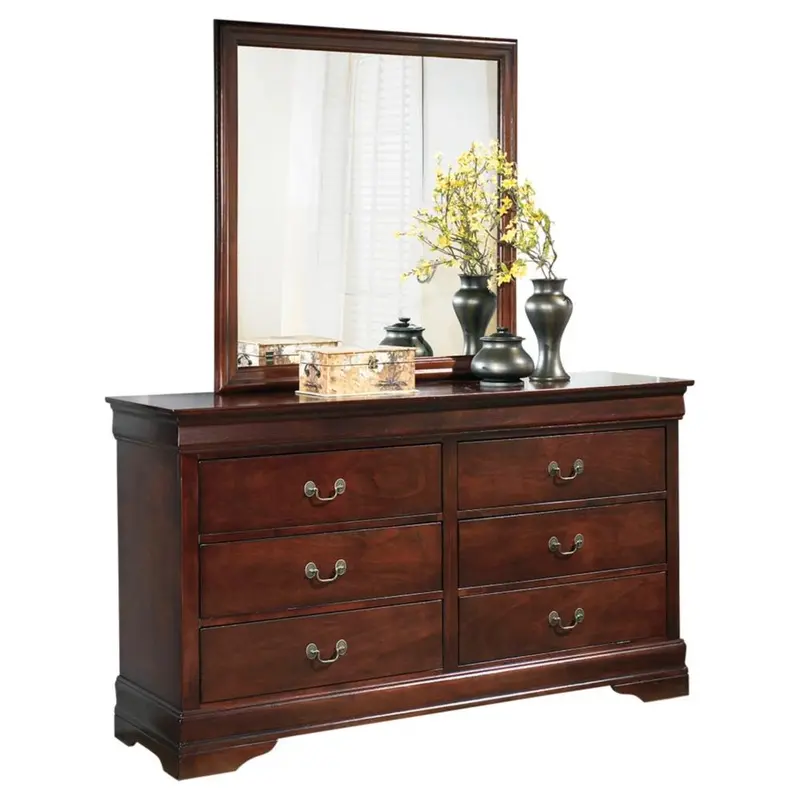 Ashley Alisdair B376-31 6-Drawer Dresser With Beveled Mirror Top 1