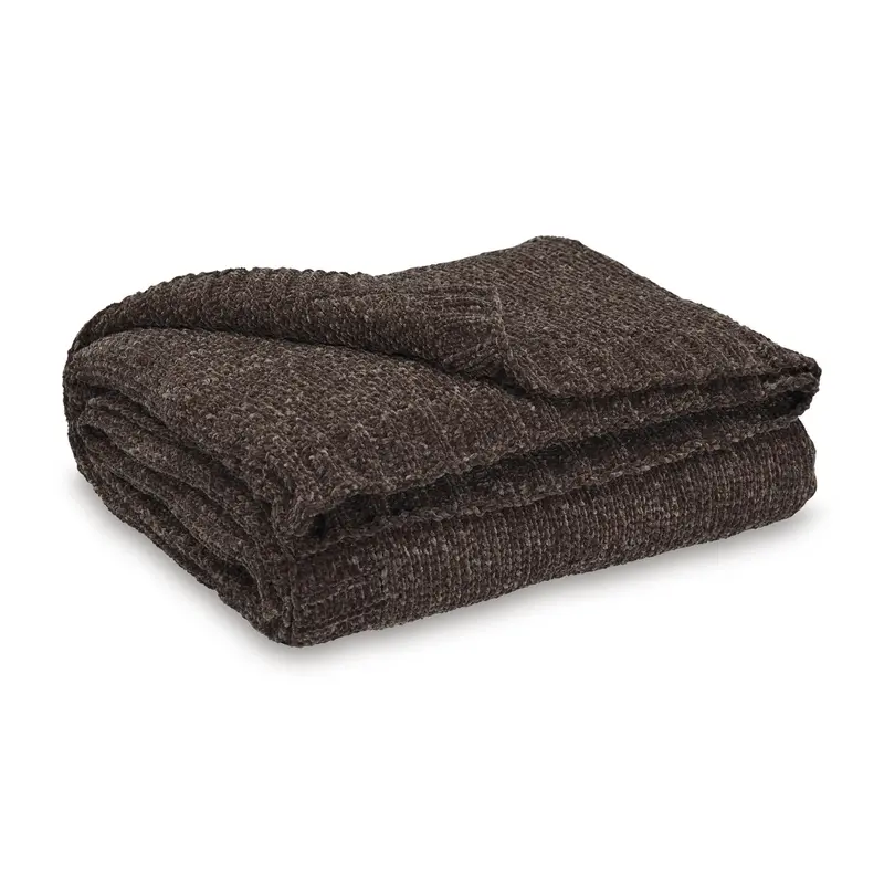 Ashley Anawood Soft Knit Throw – Neutral Living Room Blanket 1