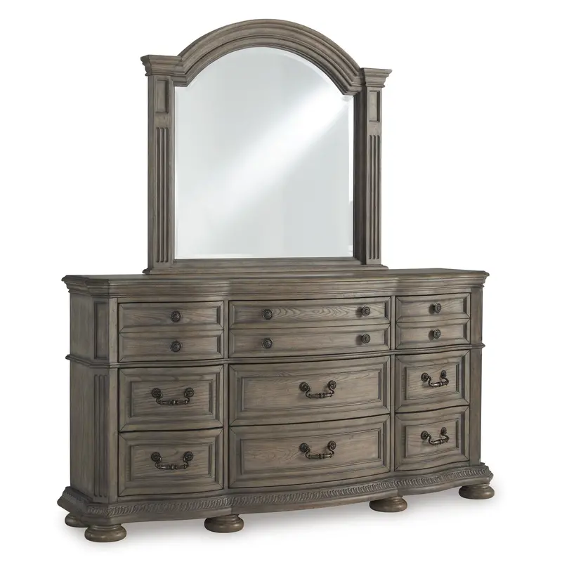 Ashley Ardenfield Dresser And Matching Mirror Set – 6-Drawer Bedroom Storage Solution 1