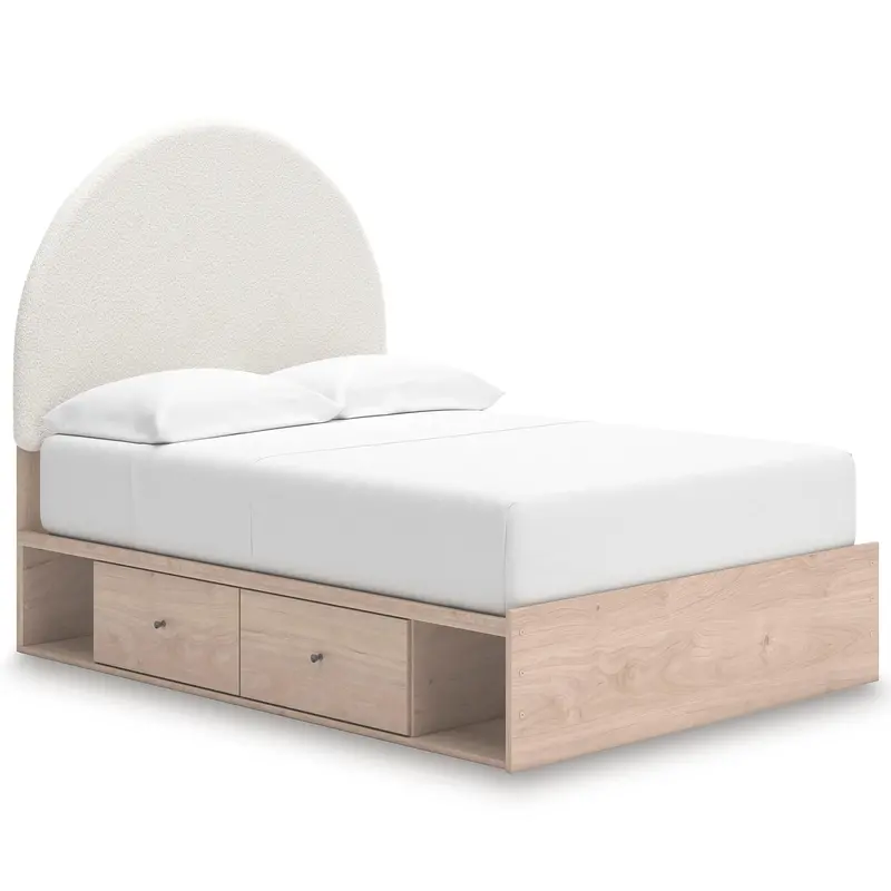 Ashley Arloster Pcb1566B5 Full Upholstered Panel Bed Featuring Hidden Storage 1