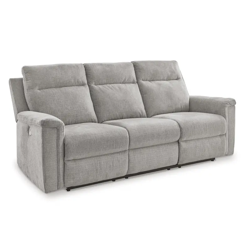 Ashley Barnsana 3320187 Power Reclining Sofa – Modern Fabric Lounge 1