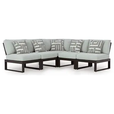Ashley Beachloft P490P2 Five-Piece All-Weather Outdoor Sectional 1