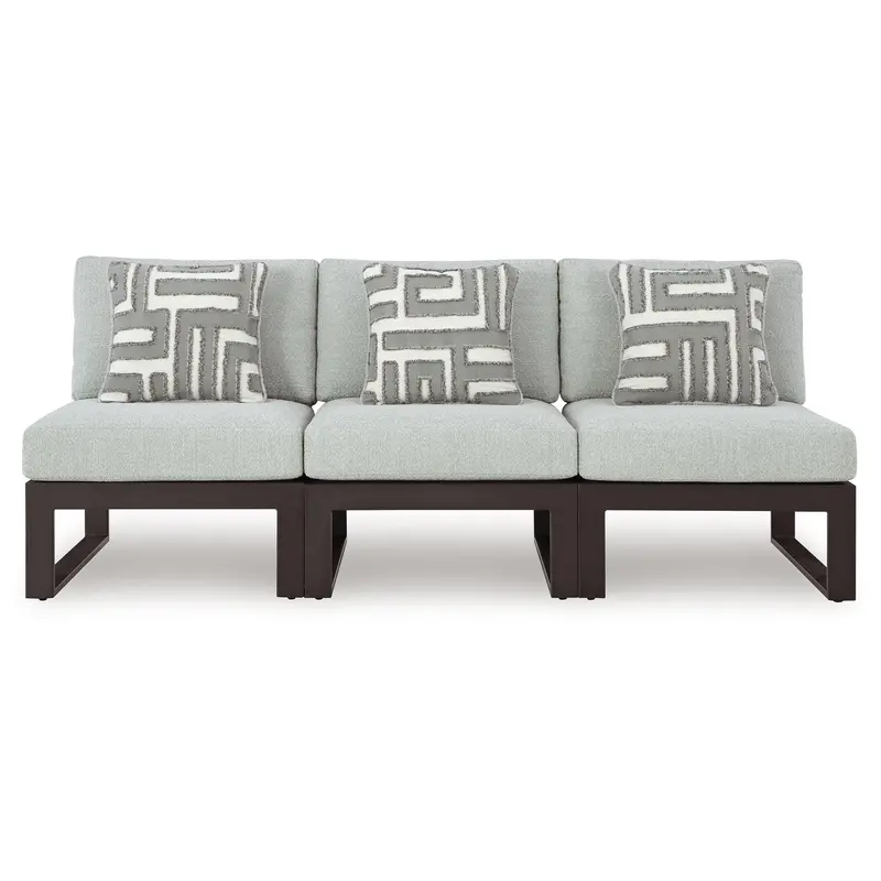 Ashley Beachloft P490P6 Three-Piece All-Weather Outdoor Sectional 1