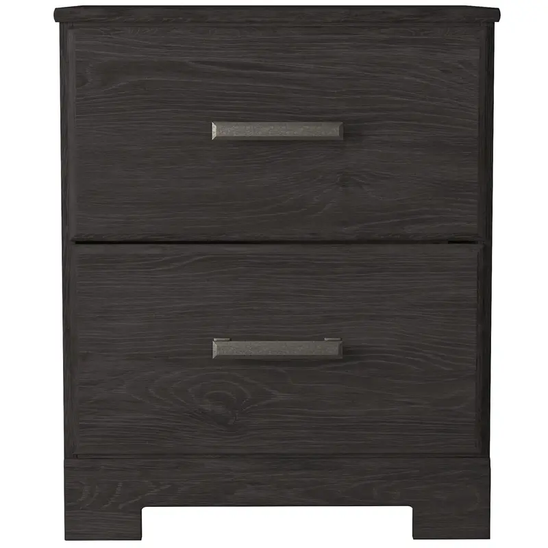 Ashley Belachime Two-Drawer Nightstand With Sculptural Base 1