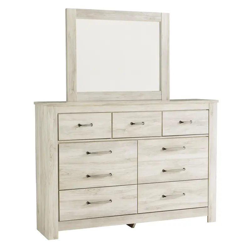 Ashley Bellaby B331B1 7-Drawer Dresser With Integrated Mirror 1
