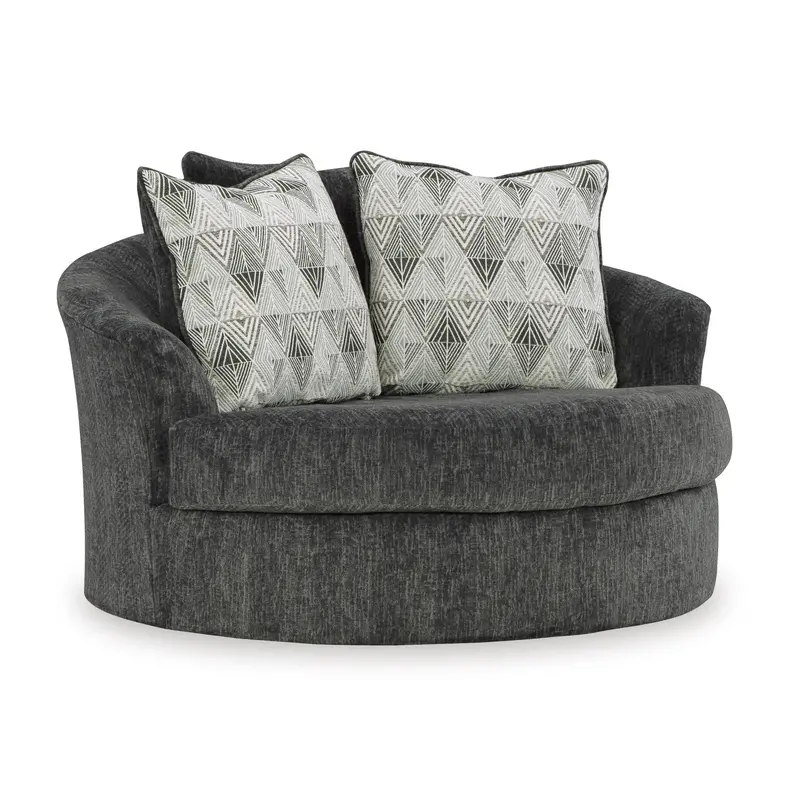 Ashley Biddeford Oversized Swivel Accent Chair – Rotating Lounge Seating 1