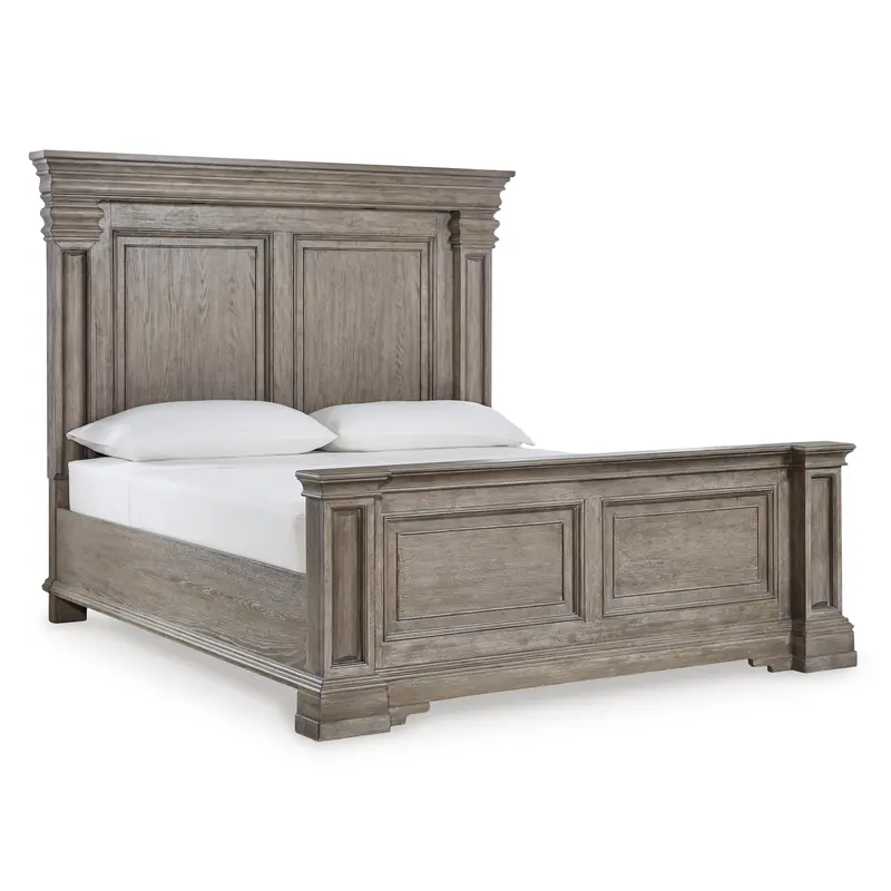 Ashley Blairhurst California King Panel Bed – Tall Headboard & Clean-Lined Wooden Frame (Model B916B5) 1