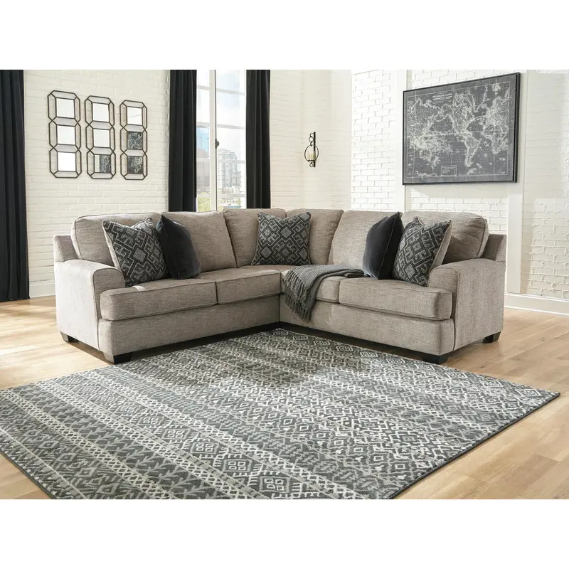 Ashley Bovarian 2-Piece Fabric Sectional – Compact Lounge Seating 1