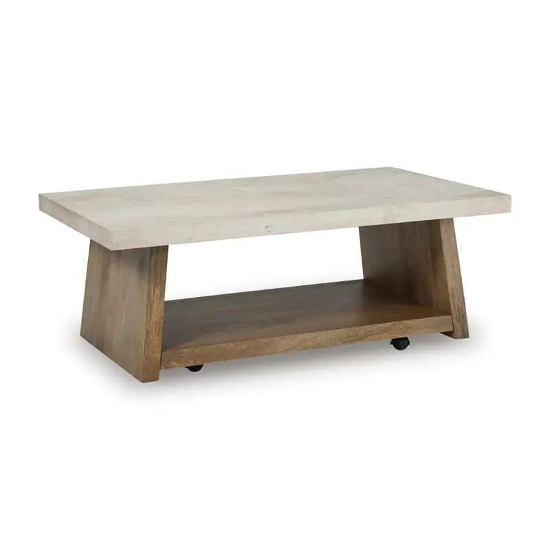 Ashley Brendalhouse T642-1 Rectangular Cocktail Table – Sleek Entertainment Centerpiece 1