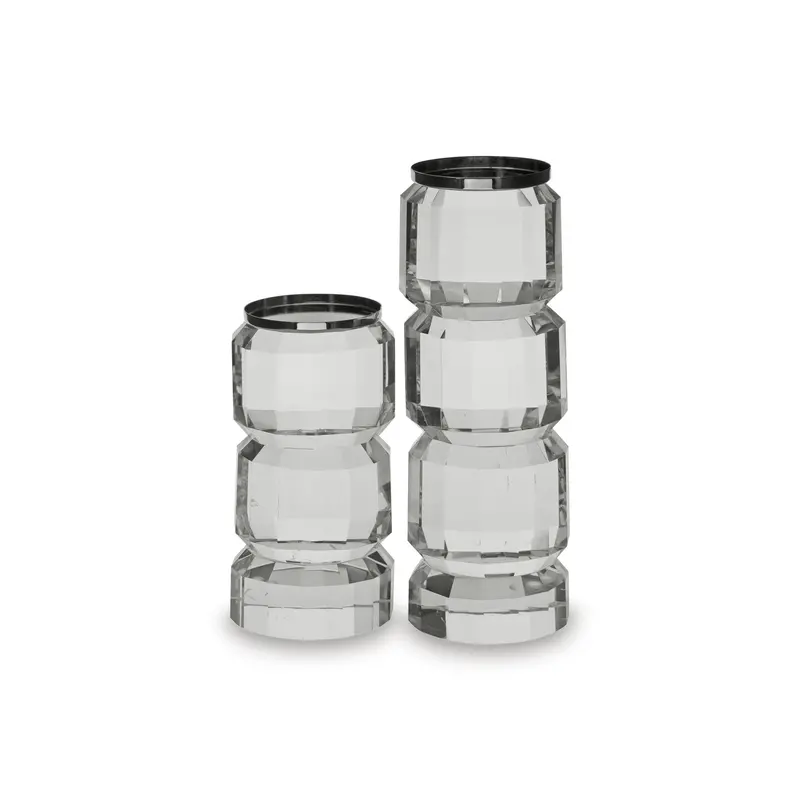 Ashley Brentley Candle Holder Set – Three-Tier Metallic Table Display (A2000770) 1