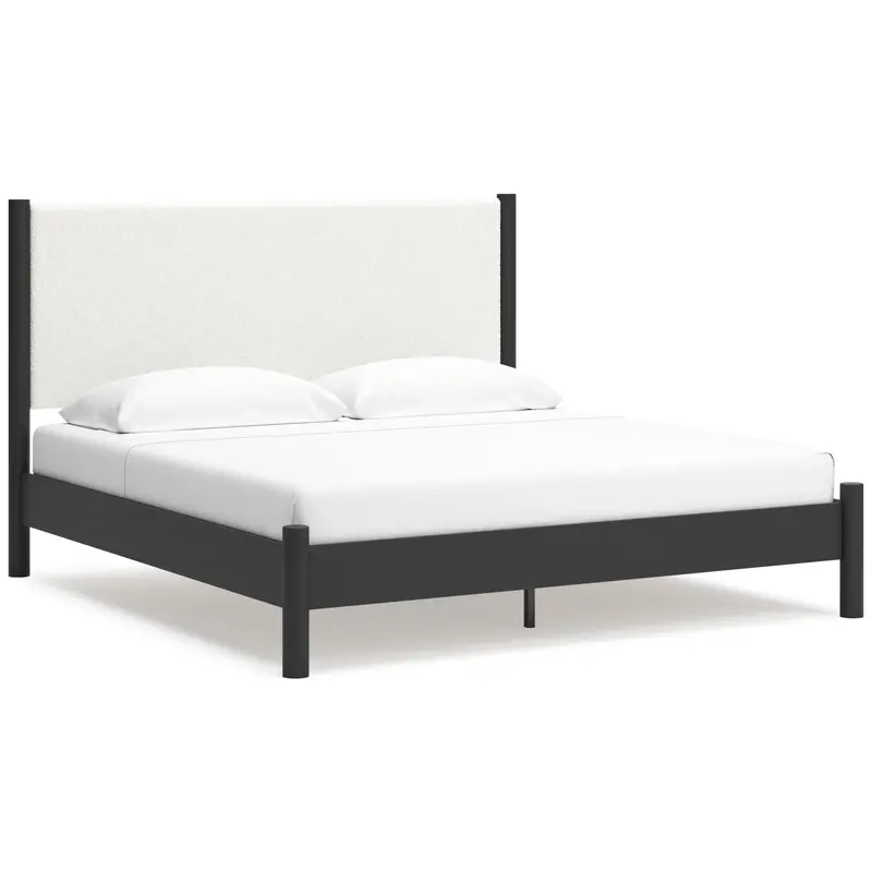 Ashley Cadmori B2616B8 King-Size Upholstered Panel Bed 1