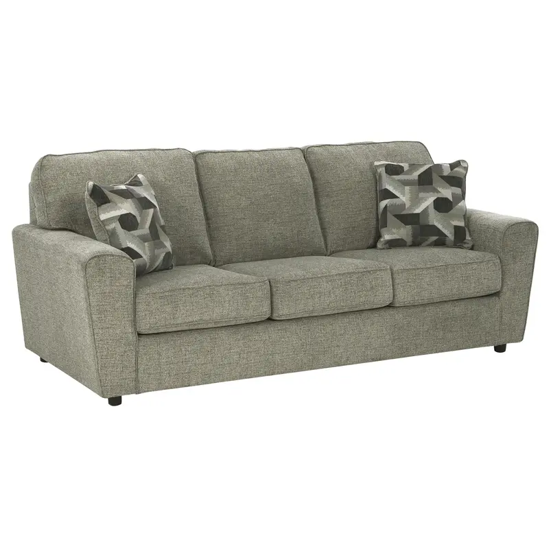 Ashley Cascilla 2680538 Three-Seat Sofa – Stylish Fabric Sofa With Track Arms 1