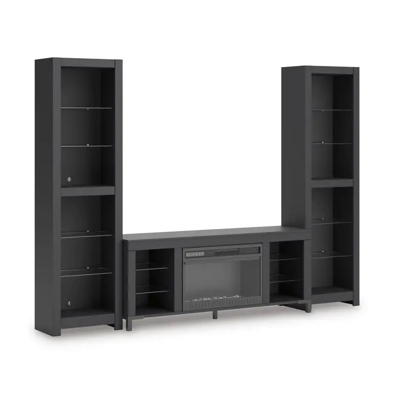 Ashley Cayberry 3-Piece Entertainment Center With Electric Fireplace – Modular Tv Wall Unit (Model W2721W2) 1