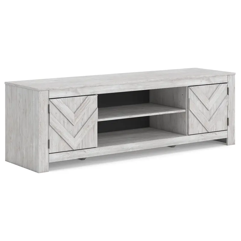 Ashley Cayboni W3788-68 Lg-Friendly 71-Inch Tv Stand With Built-In Fireplace 1