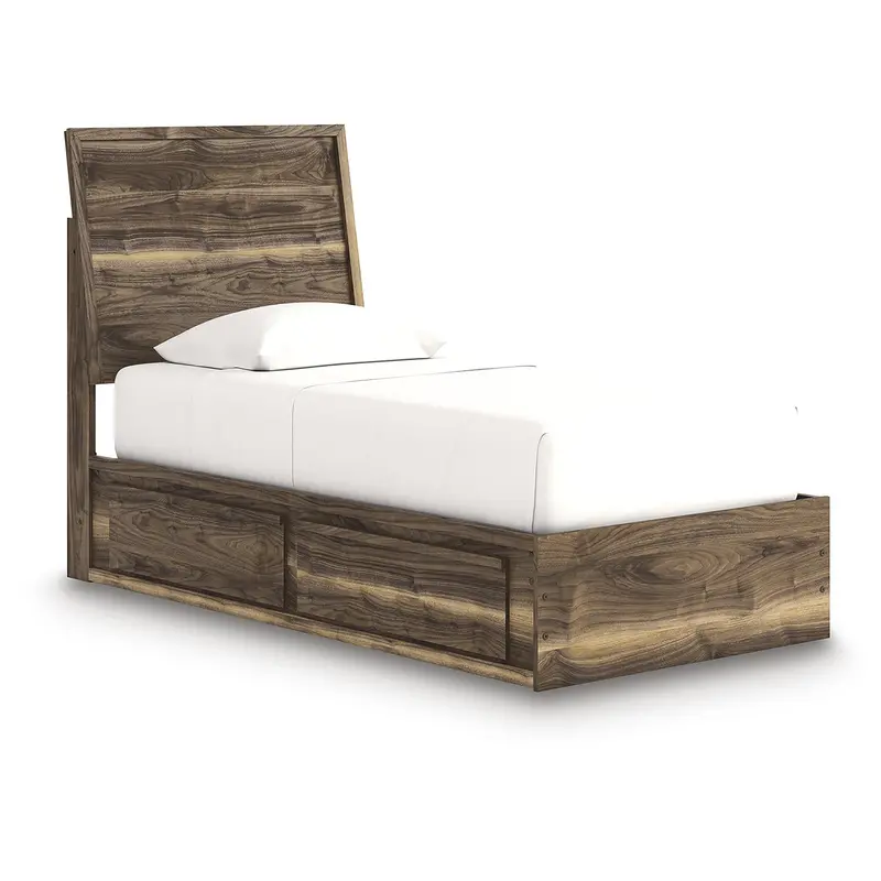 Ashley Chirason Twin Panel Bed With Integrated Storage – Compact Bedroom Solution 1