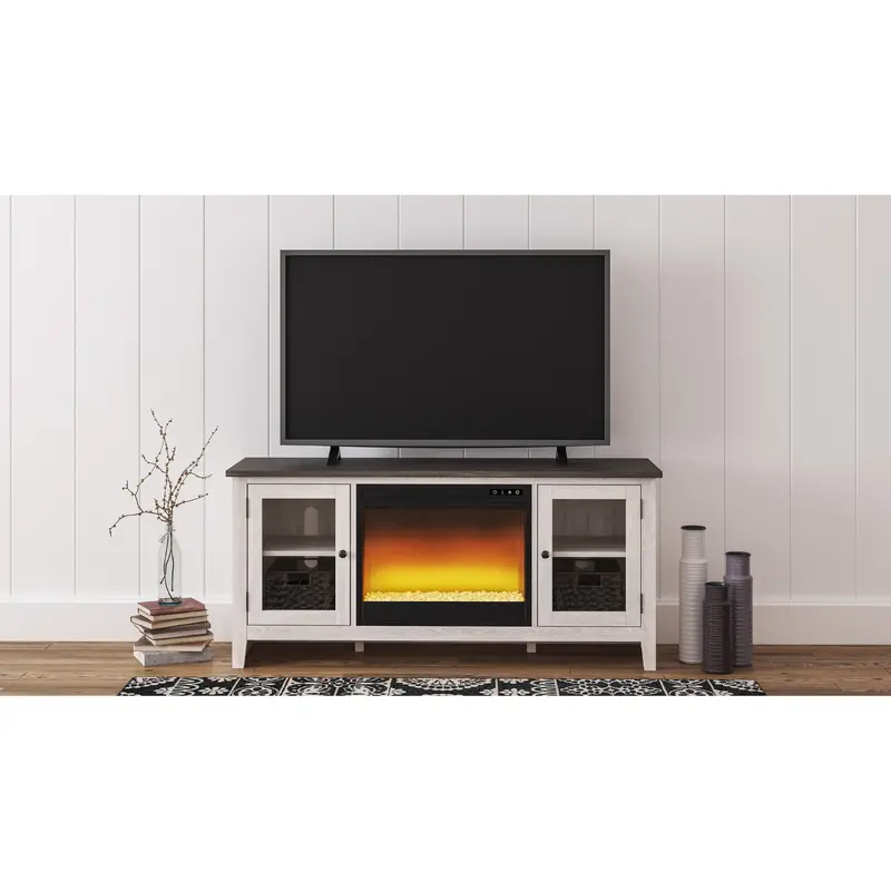 Ashley Dorrinson W287W2 60-Inch Media Console With Electric Fireplace 1