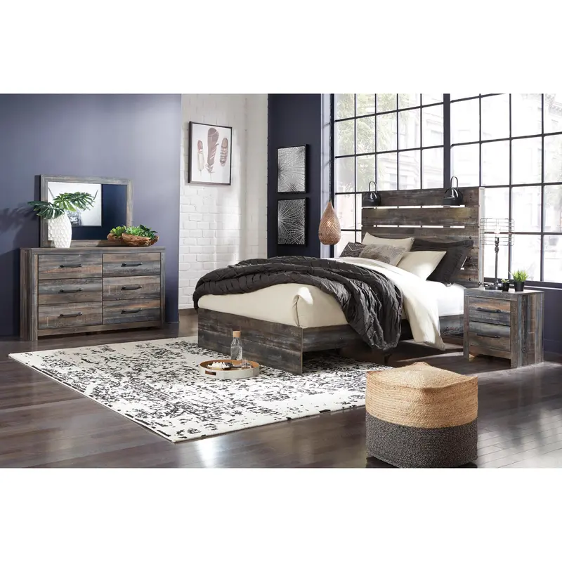 Ashley Drystan B211B57 Queen Panel Bedroom Set – 6-Piece Collection 1