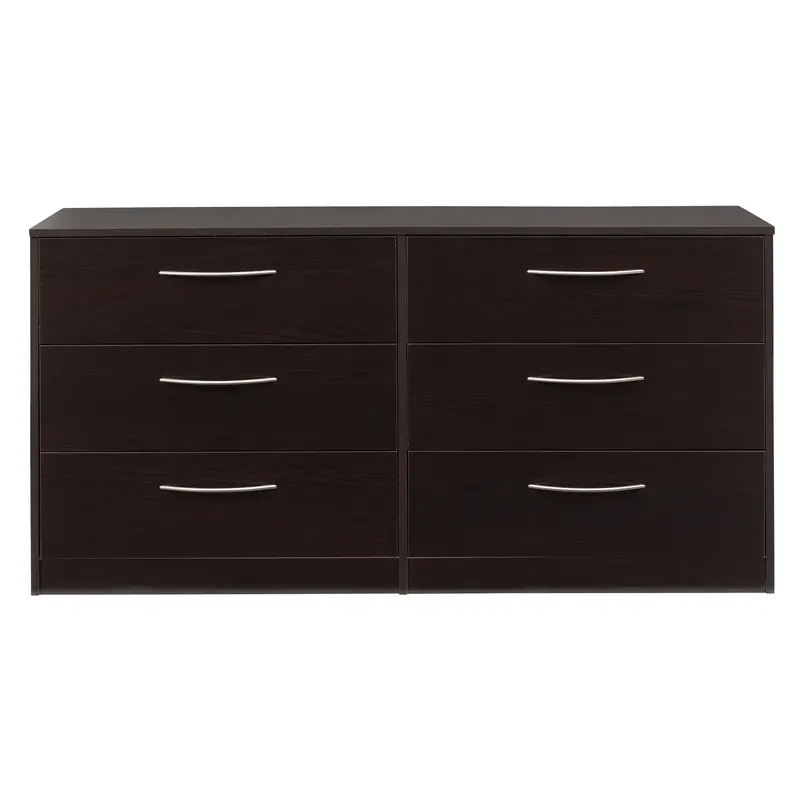 Ashley Finch Six-Drawer Dresser With Rustic Wood Accents 1
