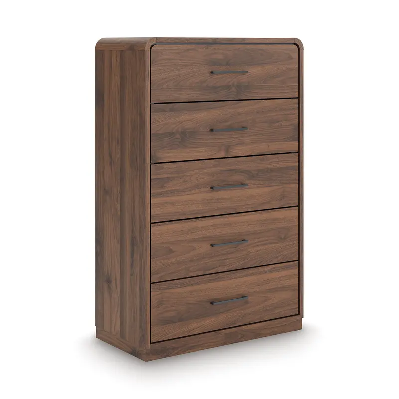 Ashley Fortlorn Five-Drawer Chest – Rustic-Inspired Bedroom Storage Solution 1