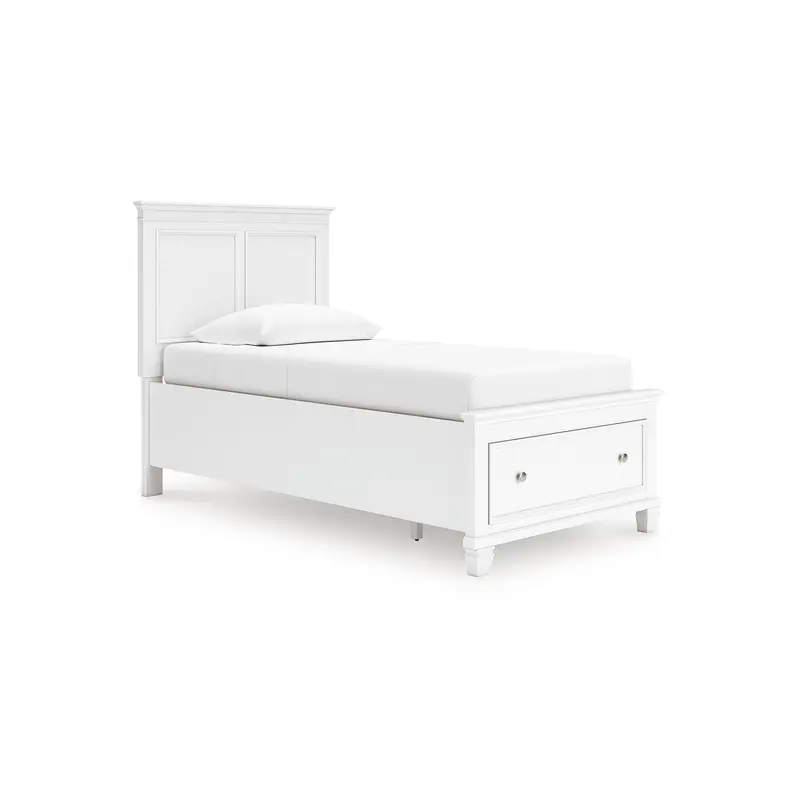 Ashley Fortman B680B24 Twin Upholstered Storage Bed With Integrated Drawers 1
