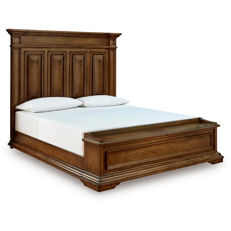 Ashley Frantanna King Size Panel Bed With Under-Bed Drawers 1