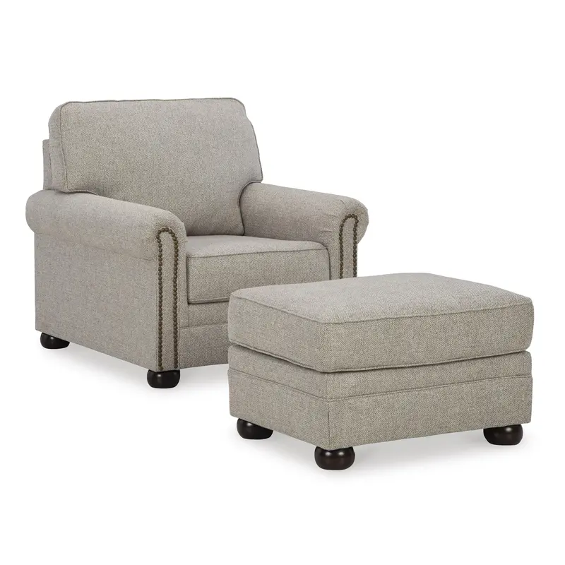 Ashley Gaelon Modern Accent Chair With Matching Ottoman – 37307U2 1