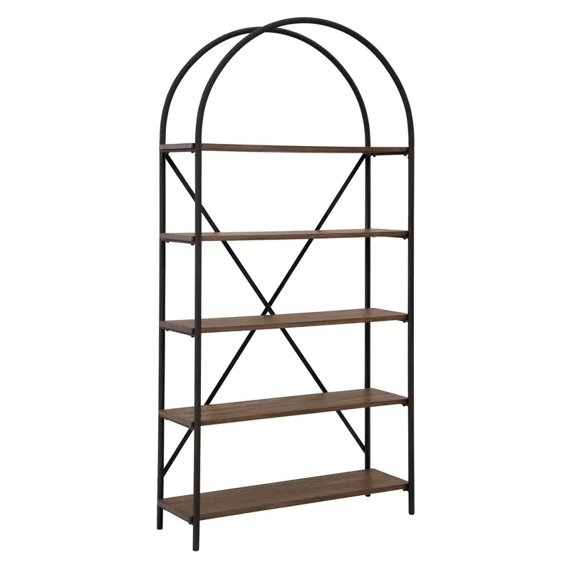 Ashley Galtbury A4000325 Open Bookcase – 4-Tier Wooden Shelving Unit For Home Office Or Living Room 1