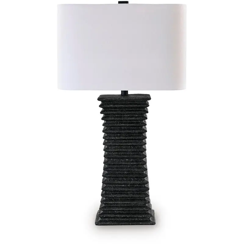 Ashley Golzar Ceramic Table Lamp With Metallic Accents 1