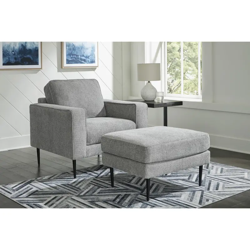 Ashley Hazela Upholstered Lounge Chair With Ottoman – 41102U1 1
