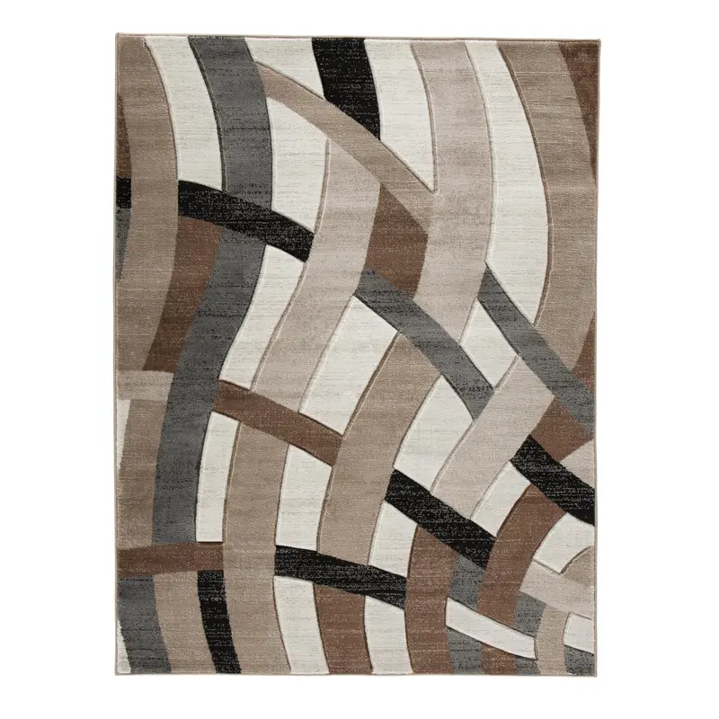 Ashley Jacinth Medium Area Rug – Textured Neutral Living Room Rug 1