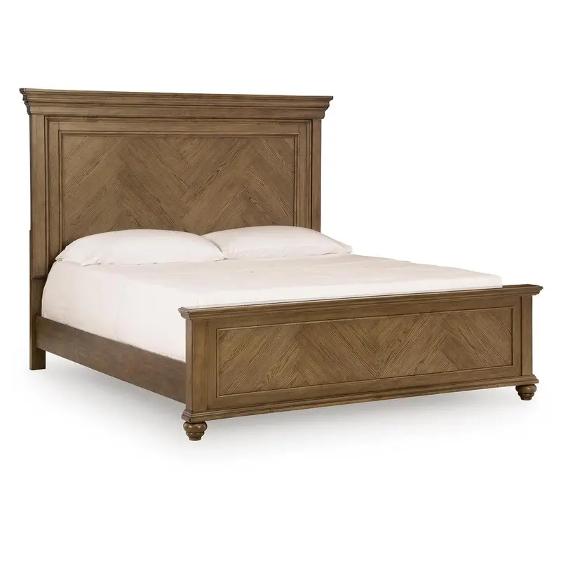 Ashley Karallin California King Panel Bed – Classic Wooden Frame 1