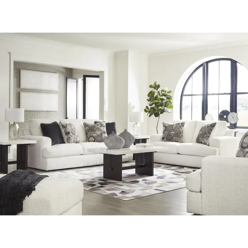 Ashley Karinne 3-Piece Living Room Ensemble – Curved Silhouettes 1