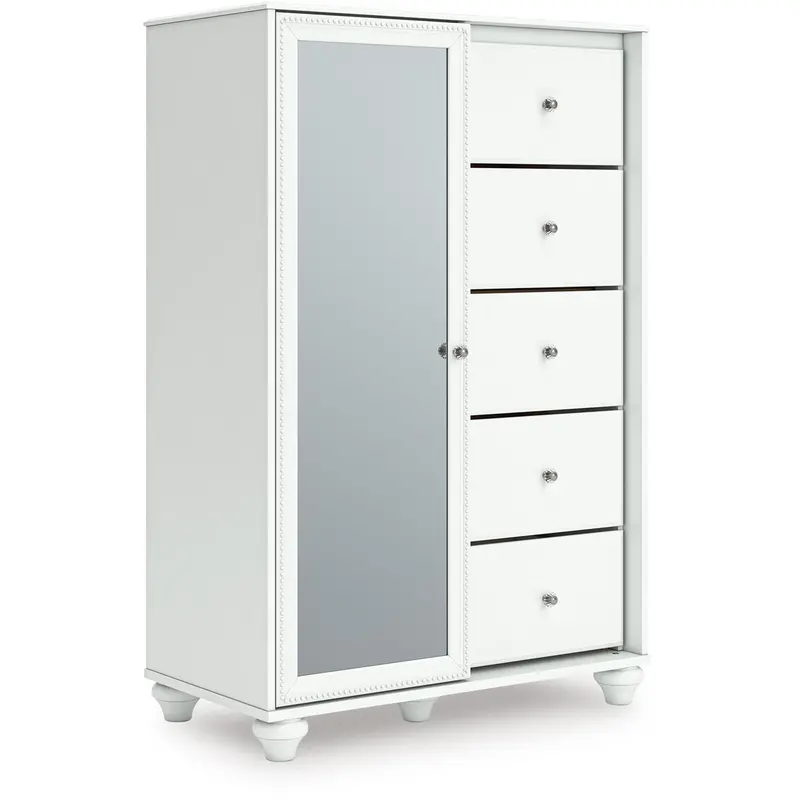Ashley Kozlani Five-Drawer Chest – Tall, Slim Bedroom Storage Cabinet 1
