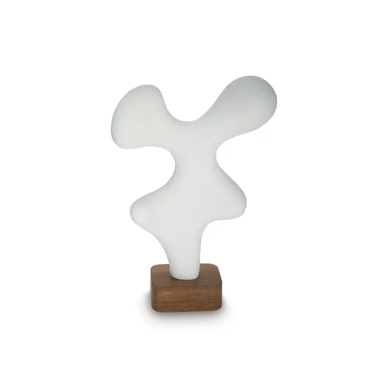 Ashley Lavarsen Expressive Sculpture – Curved Bronze-Inspired Figure 1