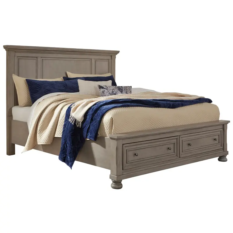 Ashley Lettner B733B31 Queen Panel Bed With Hidden Storage Compartments 1