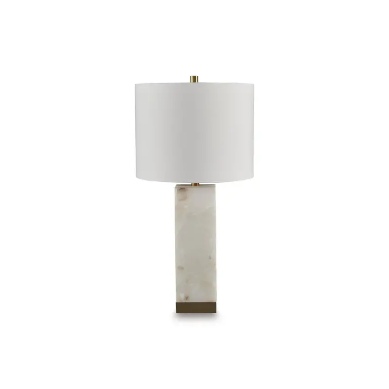 Ashley Linderfield Alabaster Table Lamp – Warm Ceramic Accent Light 1