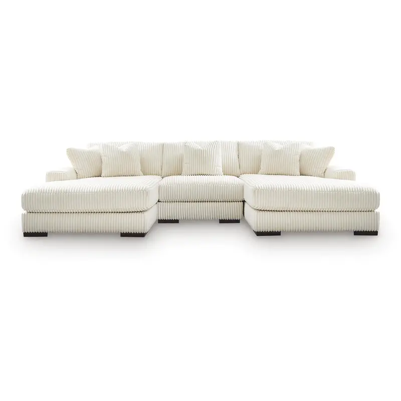 Ashley Lindyn 3-Piece Sectional With Double Chaise In Modern Fabric 1