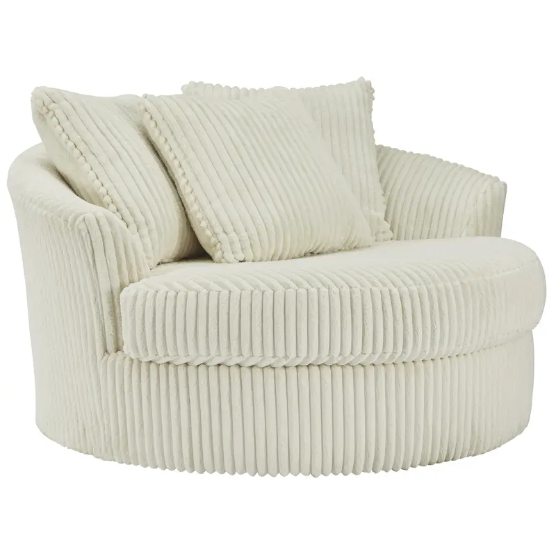 Ashley Lindyn Alternative Swivel Accent Chair – Spacious Rotating Design 1