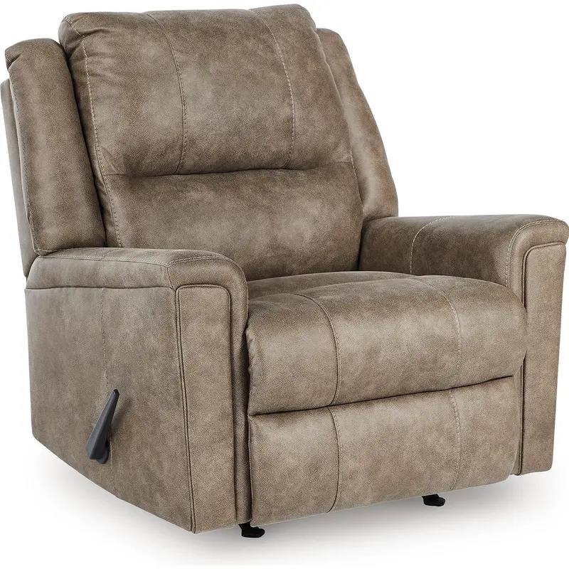 Ashley Lixtowel Pc5300525C Leather-Look Rocker Recliner – Sleek Living Room Accent 1