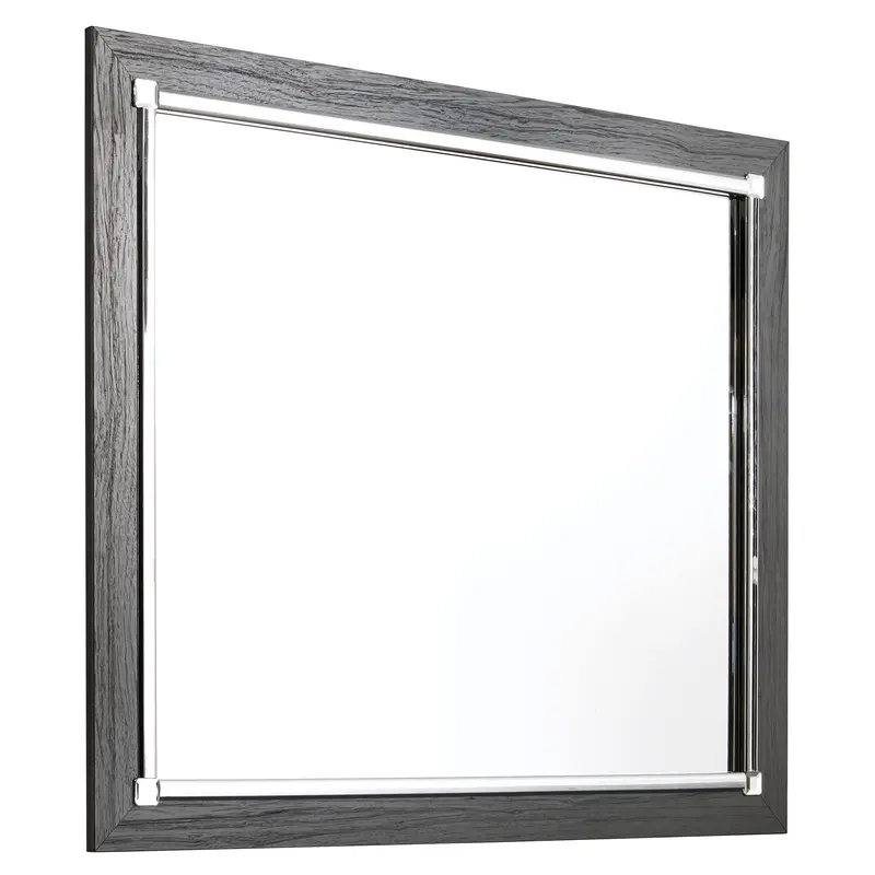 Ashley Lodanna Matching Dresser Mirror – Beveled Glass With Wood Frame 1