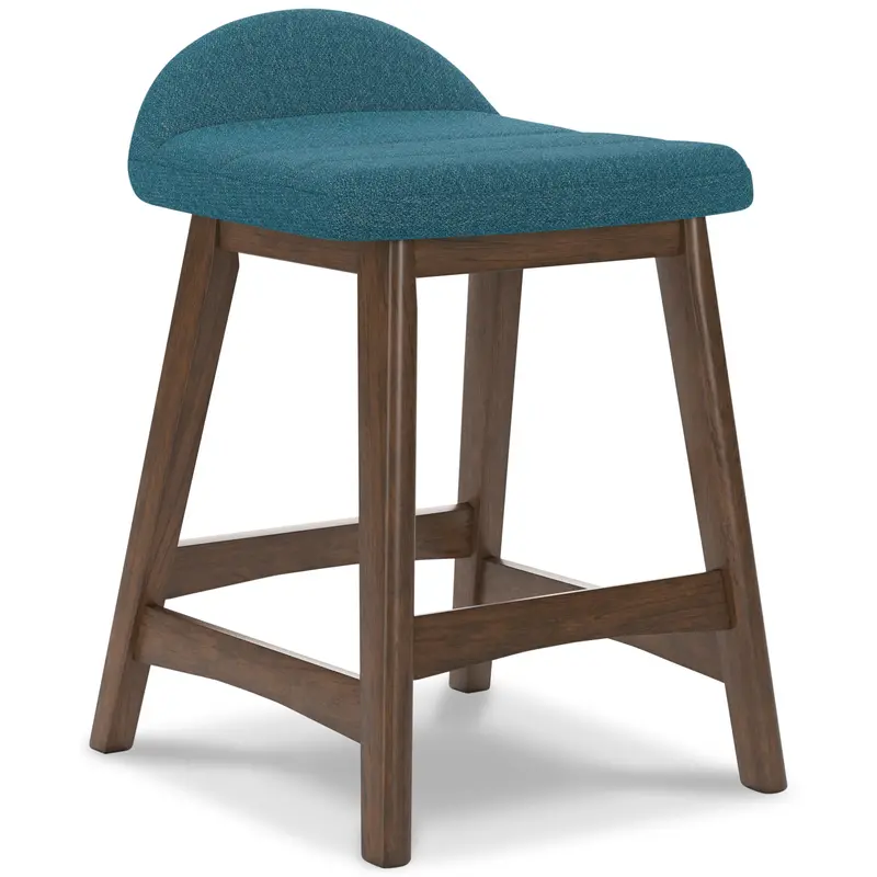 Ashley Lyncott Padded Barstool – Upholstered Counter Chair With Supportive Back 1